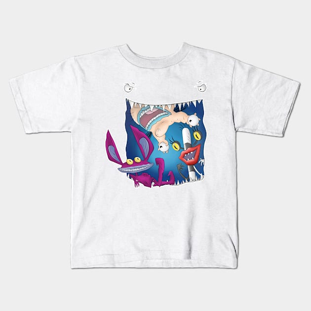 Real Monsters Aaahh!!! Kids T-Shirt by Komataguri